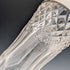 1897 British Antique Cut Glass & Sterling Silver Decorated Small Single Flower Vase Pair