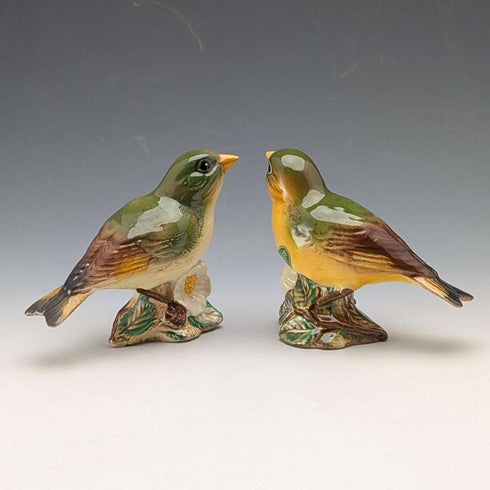 英国ヴィンテージ Beswick ベズウィック カワラヒワ フィギュリン 2体セット(No.2105)