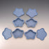 Vintage British Wedgwood Jasperware Star-Shaped Box Set of 4, Pale Blue