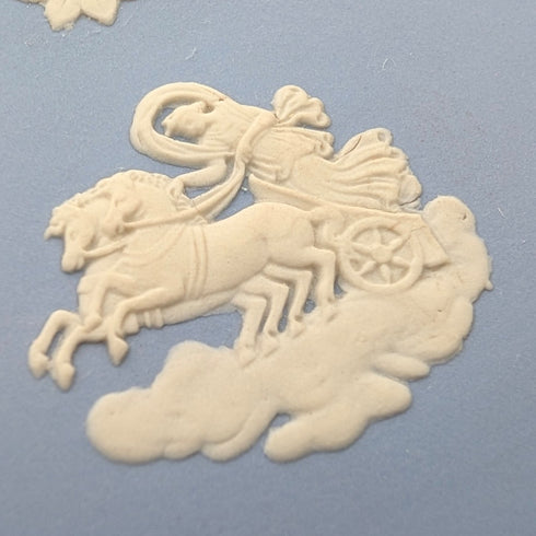 Vintage British Wedgwood Jasperware Star-Shaped Box Set of 4, Pale Blue