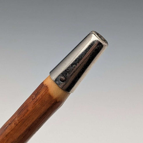 ヴィンテージ 天然木 レザーストラップ付 ハイキングステッキ 杖 124cm