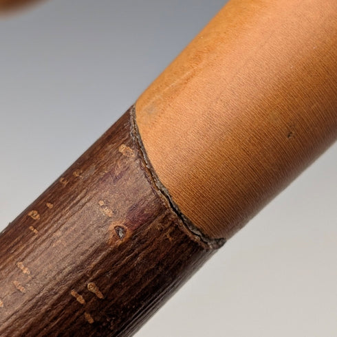 復古大型彎柄榛木杖身牧羊杖,132厘米