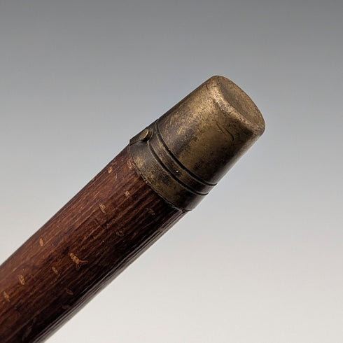 復古大型彎柄榛木杖身牧羊杖,132厘米