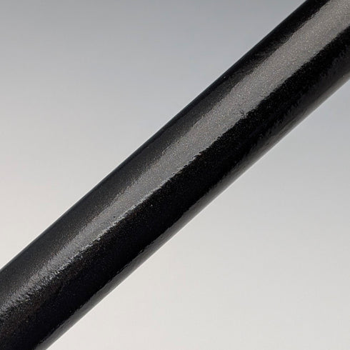 1874年英國古董手杖,黑色杖身,純銀雕花圓頭手柄,長82厘米