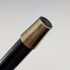 1874 British Antique Walking Stick with Black Shaft and Sterling Silver Engraved Rondelle Handle, 82cm
