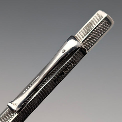 1958年 英国ヴィンテージ 純銀製 ヘキサゴン 推進式シャープペンシル Villiers&Jackson 箱入り