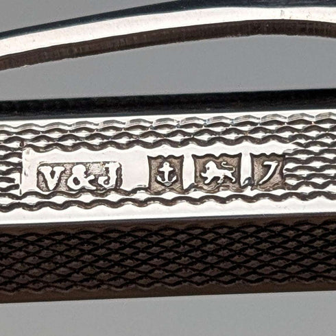 1958 British Vintage Sterling Silver Hexagon Push-Type Mechanical Pencil by Villiers & Jackson, in Box