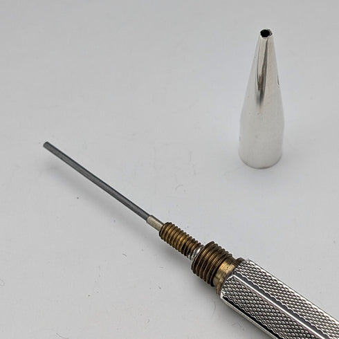 1958年 英国ヴィンテージ 純銀製 ヘキサゴン 推進式シャープペンシル Villiers&Jackson 箱入り