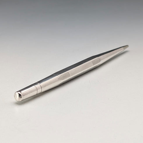 英国ヴィンテージ ライフロング 純銀製 推進式シャープペンシル