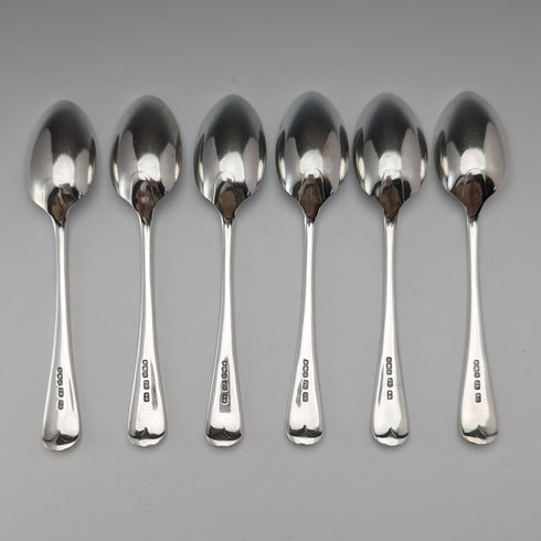 1919年 英国アンティーク 純銀製ティースプーン6本セット 計120g Joseph Rodgers&Sons ケース入