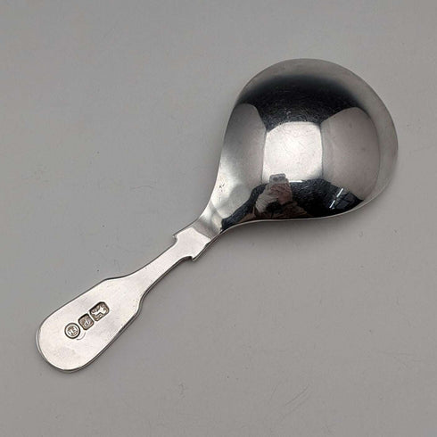 1989 British Vintage Sterling Silver Tea Caddy Spoon, 18.8g, Francis Howard Ltd.