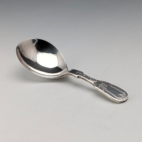 1989年 英国ヴィンテージ 純銀製 ティーキャディースプーン 18.8g Francis Howard Ltd