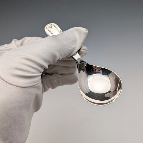 1989年 英国ヴィンテージ 純銀製 ティーキャディースプーン 18.8g Francis Howard Ltd