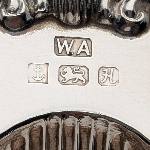 1982年 英国ヴィンテージ 純銀製 シェル型ティーキャディースプーン 20g William Adams Ltd