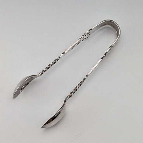 1900年 英国アンティーク 純銀製シュガートング 22g Levesley Bros