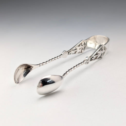 1894年 英国アンティーク 純銀製シュガートング 24g GE Walton&Co Ltd