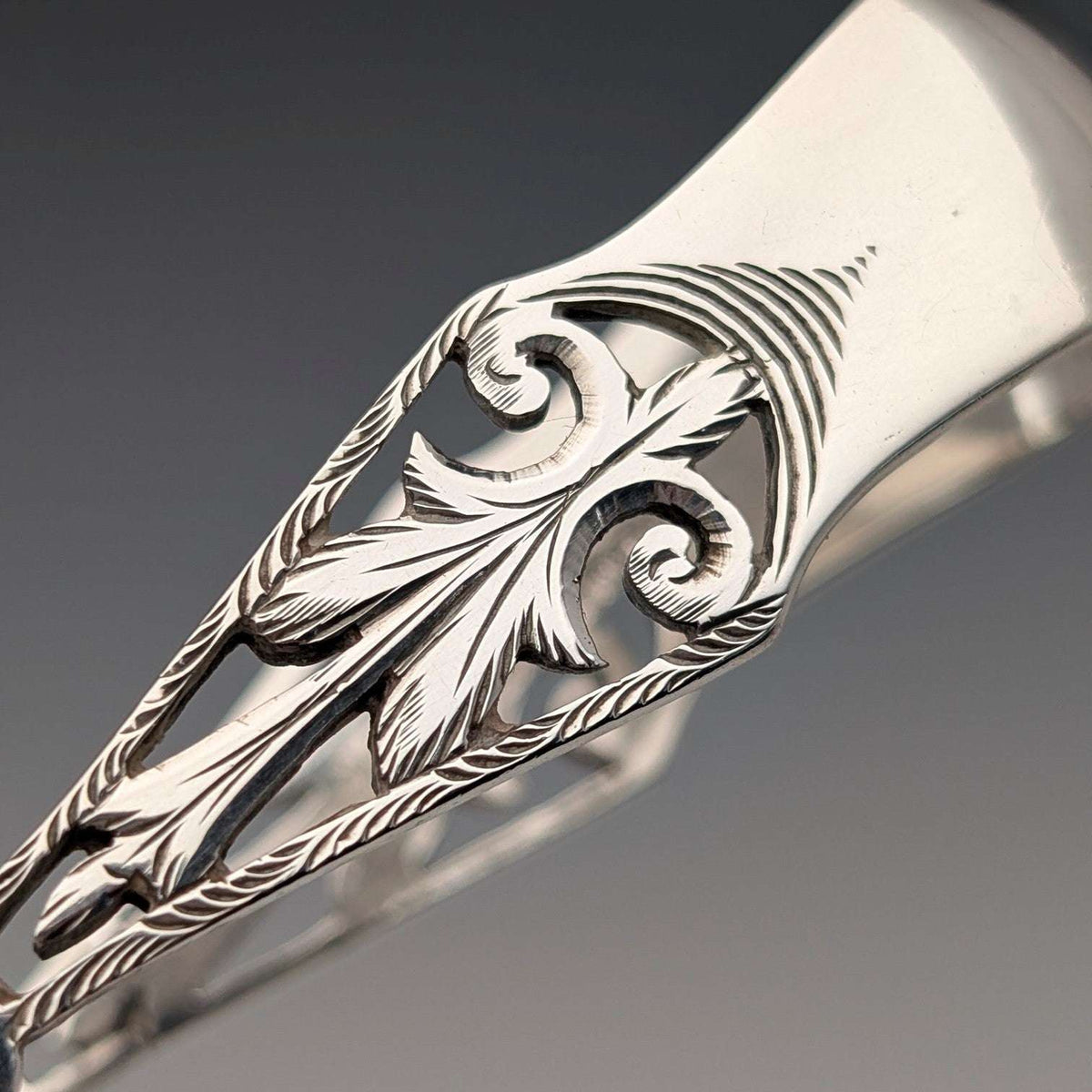 1894年 英国アンティーク 純銀製シュガートング 24g GE Walton&Co Ltd