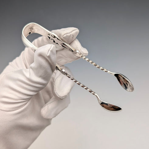 1894年 英国アンティーク 純銀製シュガートング 24g GE Walton&Co Ltd