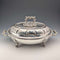 Circa 1870, British antique silver-plated oval-shaped entree dish, Martin Hall