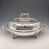 Circa 1870, British antique silver-plated oval-shaped entree dish, Martin Hall