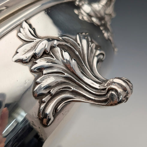 1870年頃 英国アンティーク シルバープレート製 オーバル型 エントレーディッシュ