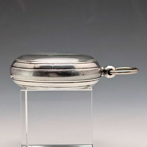 1905 British antique JW Benson Ludgate pocket watch, sterling silver open face, in good working order.
