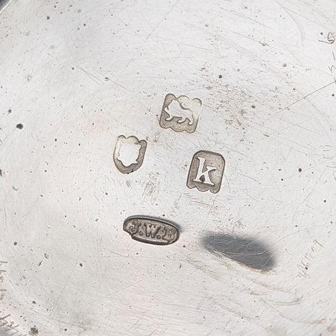 1905年 英国アンティーク J.W.Benson LUDGATE 懐中時計 純銀オープンフェース 動作良好