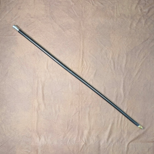 1929年 英國老件 黑木純銀握把手杖 89公分