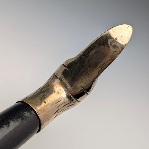 Vintage Black Shaft Duck Head Handle Walking Stick 93cm