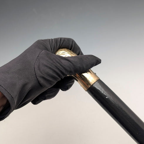 Vintage Black Shaft Duck Head Handle Walking Stick 93cm