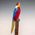 Vintage Painted Parrot Carving Handle Hiking Stick Cane 136cm