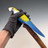 Vintage Painted Parrot Carving Handle Hiking Stick Cane 136cm