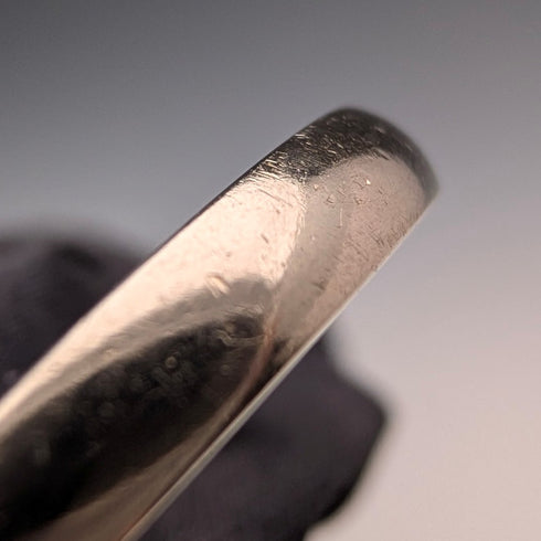 UK K9 White Gold Plain Ring (JP Size 14) B BROS