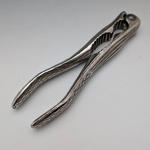 English vintage silver-plated squirrel nut dish & cracker by Viners