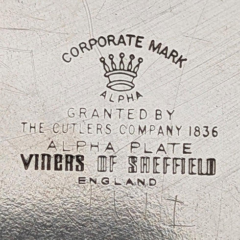 English vintage silver-plated squirrel nut dish & cracker by Viners