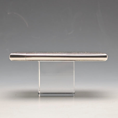 1876 English Antique Sterling Silver Card Case 94g GEORGE UNITE