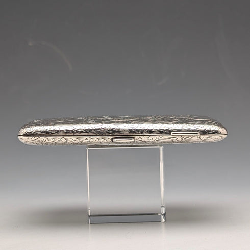 1892年 英國古董 純銀對開卡夾 Nathan&Hayes