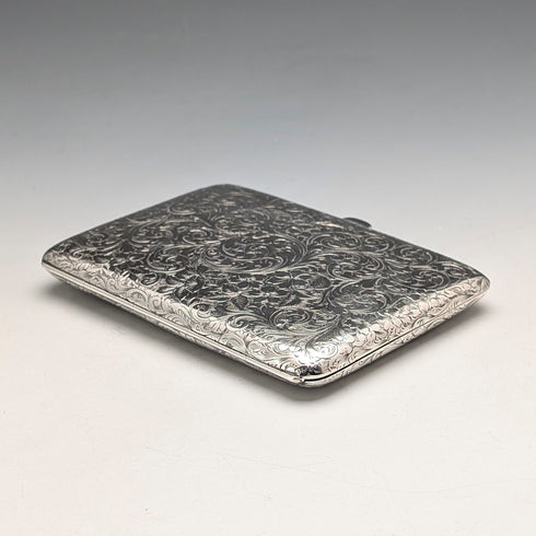 1892年 英國古董 純銀對開卡夾 Nathan&Hayes