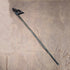 Vintage Extra-Thick Ebonized Shaft Lion Carved Handle Walking Stick 130cm