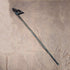 Vintage Extra-Thick Ebonized Shaft Lion Carved Handle Walking Stick 130cm