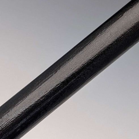 1916年 英国アンティーク ブラックシャフト 純銀ロンデルハンドル 杖 90cm