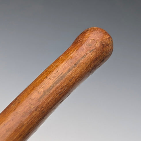 Vintage Kids' Walking Stick - Natural Wood & Yellow Decoration, Cane 86cm