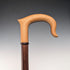 Vintage Long Walking Cane, Octagonal Shaft & Two-Tone Wood Handle, 133cm