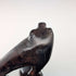 Vintage Extra-Thick Ebonized Shaft Lion Carved Handle Walking Stick 130cm