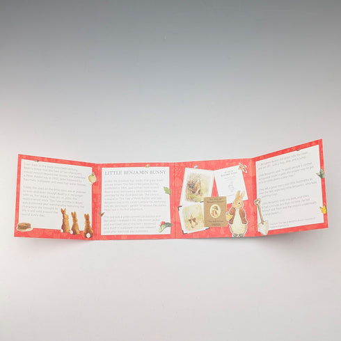 UK Beatrix Potter 150th Anniversary "Benjamin Bunny" 50 Pence Commemorative Silver Coin Royal Mint, with Case and Certificate of Authenticity