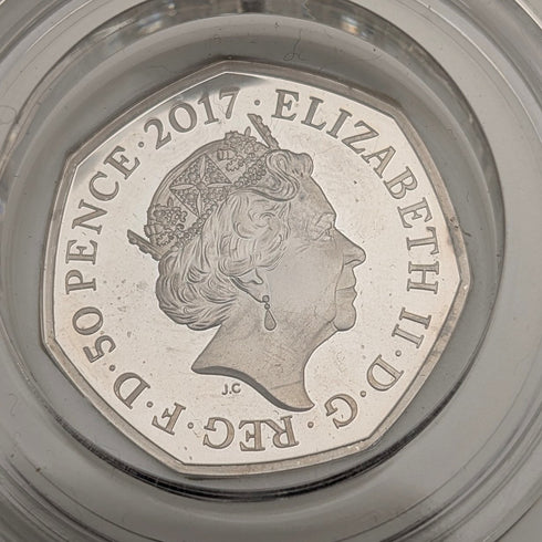 United Kingdom Beatrix Potter 150th Anniversary "Tom Kitten" 50p Silver Proof Coin Royal Mint with Case and Certificate