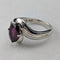 復古大顆紫色寶石純銀戒指 (16號) 戒指