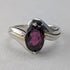 復古大顆紫色寶石純銀戒指 (16號) 戒指