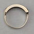 UK Vintage Blue & Clear Milgrain Eternity Ring Sterling Silver Ring (US Size 7.5)