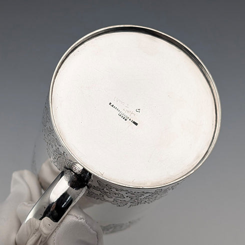 1897 British Antique Sterling Silver Mug 141g Z Barraclough & Sons